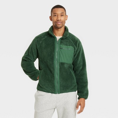 Image of Men's Zip-Up Sweatshirt - Goodfellow & Co™ Green M
