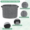 Unique Bargains Thickened Fabric Durable Handles Multipurpose Good Drainage Plant Grow Bags 5 Pcs - 2 of 4