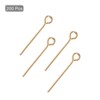 Unique Bargains DIY Craft Necklaces Bracelets Earrings Jewelry Making Iron 21 Gauge Eye Pins 200 Pcs - 3 of 4