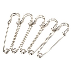 Unique Bargains Metal Blankets Crafts Brooch Making Home Sewing Large Safety Pins 15 Pcs - 1 of 4