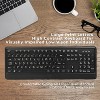 RiSOKEYS 104 Keys Wired Keyboard USB Interface Large Print Multimedia Backlit Elderly Keyboard LED Mechanical Keyboard (Black) - 2 of 4