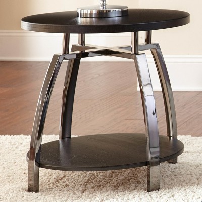 Coham End Table Silver Shield and Nickel - Steve Silver