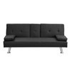 NicBex 66.1 Inch Convertible Folding Futon Sofa Bed with 2 Cup Holders and Stainless Legs for Living Room,Office,Bedroom - 2 of 4