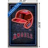 Trends International MLB Los Angeles Angels - Neon Helmet 23 Framed Wall Poster Prints - 3 of 4