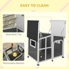 Gulches Cabin-Style Wooden Dog House for Large Dogs Outside with Openable Roof & Giant Window, Big Dog House Outdoor & Indoor, Asphalt Roof, Gray - 4 of 4