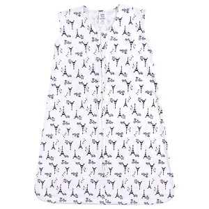 Luvable Friends Baby Girls Sleeveless Jersey Cotton Sleeping Bag, Sack, Blanket, French Poodle Jersey - 1 of 1