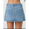Coolmee Women's Jean Skirts Mid Waist Trendy Clothes Denim Mini Skirt - 4 of 4