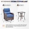 Outdoor Gliders Swivel Chairs with 6-Inch Thick Cushions Swivel Rocker Patio Chairs - 2 of 4