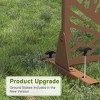 PexFix 72 in. x 47 in. Outdoor Privacy Rectangle Screen Galvanized Steel Panel Divider in Brown - 4 of 4