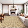 Washable Modern Braided Printed Rug Non Slip Low Pile Rug Soft Contemporary Throw Floor Cover Foldable Indoor Carpet for Living Room Bedroom - 2 of 4