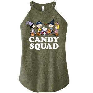 Women's - Peanuts - Candy Squad Graphic High Neck Tank - 1 of 4