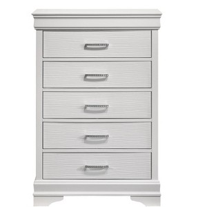 Sapphtopaz Retro Drawer Dresser for Bedroom, Wooden Closet Organizers and Storage with Handles Storage Cabinet for Bedroom, Entryway - 1 of 4