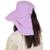 Anna-Kaci Womens Sun Hat Wide Brim Bucket Hats with Neck Flap and Ponytail Hole for Summer Beach Fishing Hiking - 3 of 4