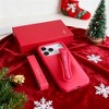 HTUTWOO for iPhone 17 Case, Silicone Shockproof Protective Cover with Lipstick Card Holder Compatible with iPhone 17 Case - 2 of 4