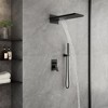 CASAINC 22'' Wall Mounted Rectangular Overhead Dual Function Shower System with Handheld Sprayer - 2 of 4