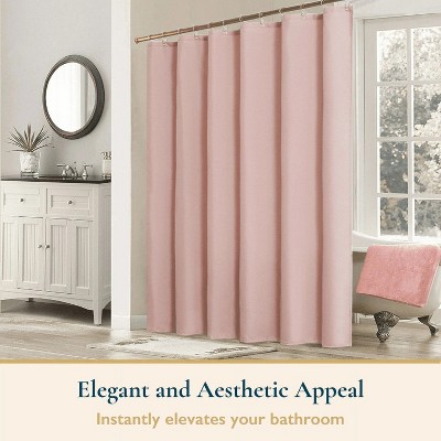LunaLulinlk Fabric Shower Curtain with Hooks