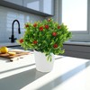 Unique Bargains Artificial Plants Mini Gypsophila Plastic 2.36"x2.36"x5.12" 1 Pc - 2 of 4