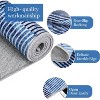 Modern Easy Area Rug Machine Washable Non-Slip Low Pile Stripe Pattern Rug for Living Room Bedroom Entryway - 4 of 4