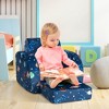 Costway 3-in-1 Convertible Kid Sofa Bed Flip-Out Chair Lounger for Toddler - 2 of 4