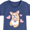 Girls' - Instant Message - Kawaii Fitted Short Sleeve Graphic T-Shirt - 2 of 4