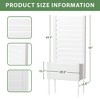 71" Raised Garden Bed PVC Fence Privacy Screen - 4 of 4