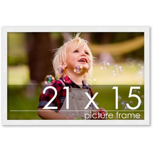 PosterPalooza | 21x15 Wood Frame with UV Acrylic, 6 Finishes: Black, White, Bronze, Silver, Wood, Mahogany - 1 of 4