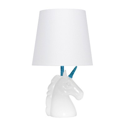 Sparkling Unicorn Table Lamp Blue/White - Simple Designs