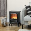 SEVOBAL Fireplace Insert Heater Mantel 3D Flame Fireplace Stove Bottom Air Outlet Fire Place Panoramic Fire Place Heater, Black, 16.1"*11.8"*20.1" - 2 of 4