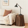 Royal Hampton 19" Round Aluminum Side End Table with Hammered Design - 3 of 4