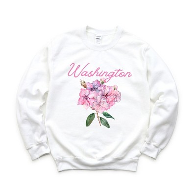 Simply Sage Market Women's Graphic Sweatshirt Washington Flower Colorful