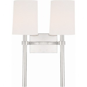 Crystorama Lighting Bromley 2 - Light Sconce in  Polished Nickel - 1 of 3