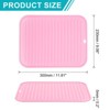 Unique Bargains Silicone Heat Resistant Non-Slip Durable Dish Drying Mat - 2 of 4