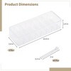 ATTOP 3 Pcs Cable Storage Organizers, Clear Cord Organizer Boxes with Lids & Detachable Dividers, Cable Storage Boxes with 10 Cable Ties - 4 of 4