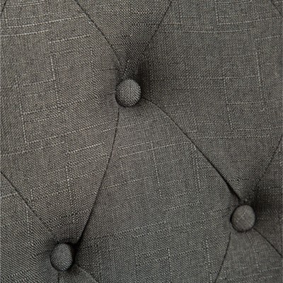 Elegant Gray Linen Upholstered Parsons Side Chair Set