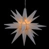 Northlight LED Lighted Moravian Christmas Star - 12" - White - Warm White Lights - 4 of 4