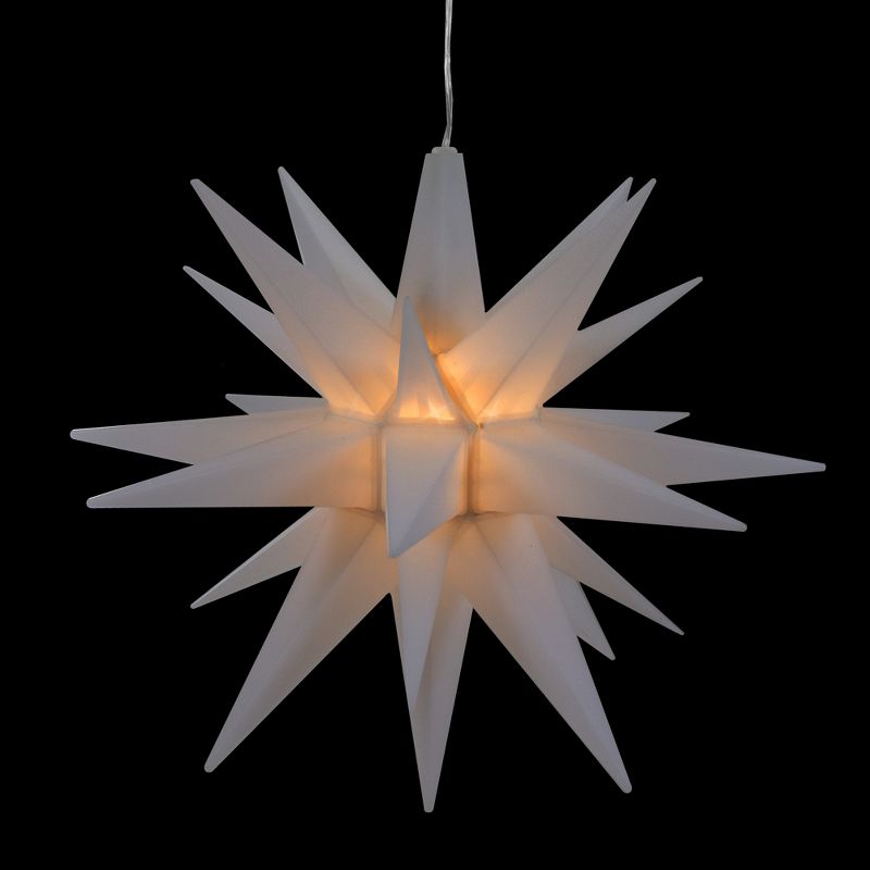 Northlight 12" White LED Lighted Battery Operated Moravian Star Christmas Decoration, 4 of 5