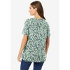 Woman Within Plus Size Perfect Printed Short-Sleeve Crewneck Tee - 3 of 4
