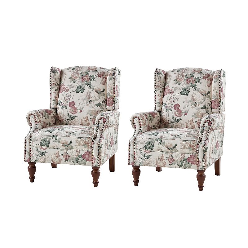 Theodor Armchair with Spindle Legs for Living Room and Bedroom Club Chair Set of 2 | ARTFUL LIVING DESIGN, 2 of 8