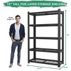 AENKYO 72" Tall 5-Tier Heavy Duty Storage Shelves - 2000LBS Capacity Metal Shelving Unit for Garage & Warehouse, Adjustable Industrial Rack - 3 of 4