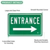 Unique Bargains Aluminum Reflective Rust-Free Waterproof Right Arrow Entrance Signs 1 Pc - 2 of 4