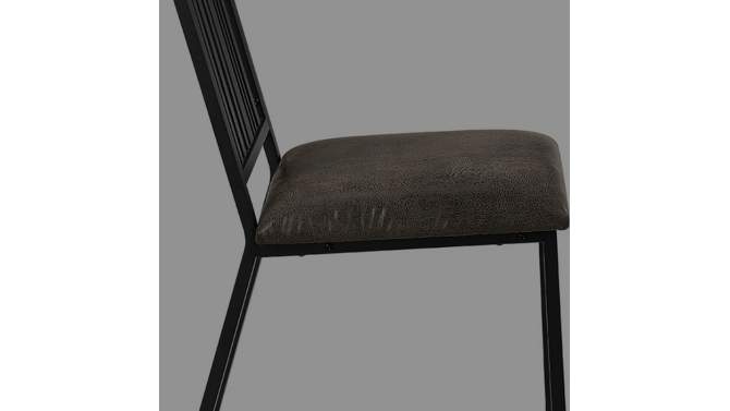 24&#34; Zudora Dining Chair Dark Brown PU and Sandy Black Finish - Acme Furniture, 2 of 9, play video