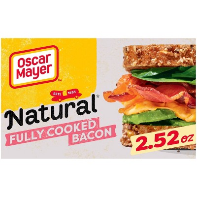 Oscar Mayer Natural Fully Cooked Uncured Bacon - 2.52oz