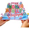 Paper Love 3D Pop Up Christmas Card | Holly Jolly Christmas Greeting Card for Christmas or Holiday Season | 5" x 7" w/Envelope & Note Tag - 4 of 4