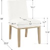Summit Adventure Upholstered Dining Chair - Stain-Resistant Woven Fabric, 19.5" Seat Height, Ideal for 29-31 Inch Tables (Single Pack) - 3 of 4