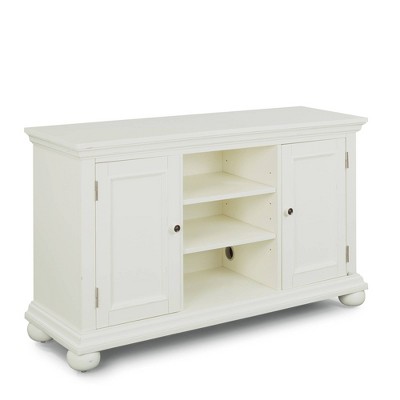 Dover TV Stand for TVs up to 56" Off White - Home Styles: Hardwood Media Console, Carved Details, Storage