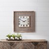 Melrose Lattice Wood Wall Clock 29.5"SQ - 2 of 3