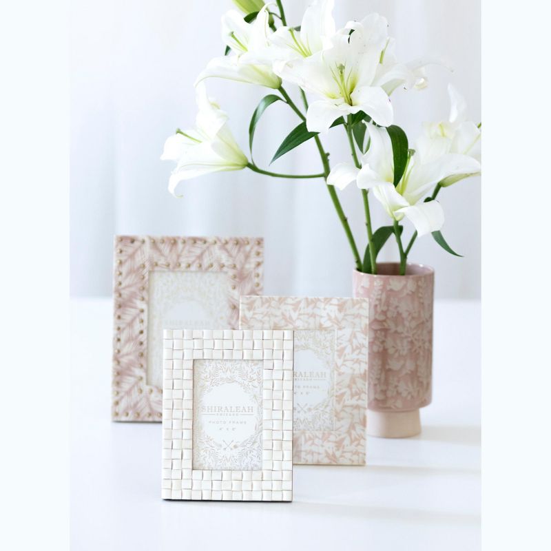 Shiraleah Ivory Ariston Woven 4x6 Picture Frame, 4 of 7