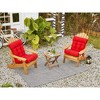 ARTPLAN Patio Chair Cushion,Tufted Adirondack Outdoor Chair Cushion,Wicker High Back Outdoor Seat Cushion,Set of 4,21"X21"X4" (4 Pack) - 2 of 4