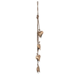 Storied Home 25" Metal Hearts on Jute Rope - 1 of 2