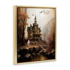 Stupell Industries Haunted Castle with Ghost Floating Frame Canvas Art - 2 of 4